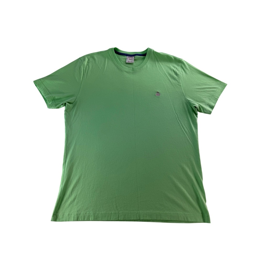 Brooks Brothers 1818 Men's Green Cotton T-Shirt Short Sleeve Logo‎ Size L